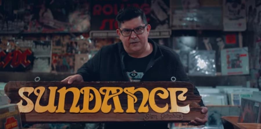 Thomas Escalante, owner of Houston-based Sig's Lagoon Record Shop, announced the reopening of Sundance Records & Tapes under a new name. (Screen shot courtesy YouTube)