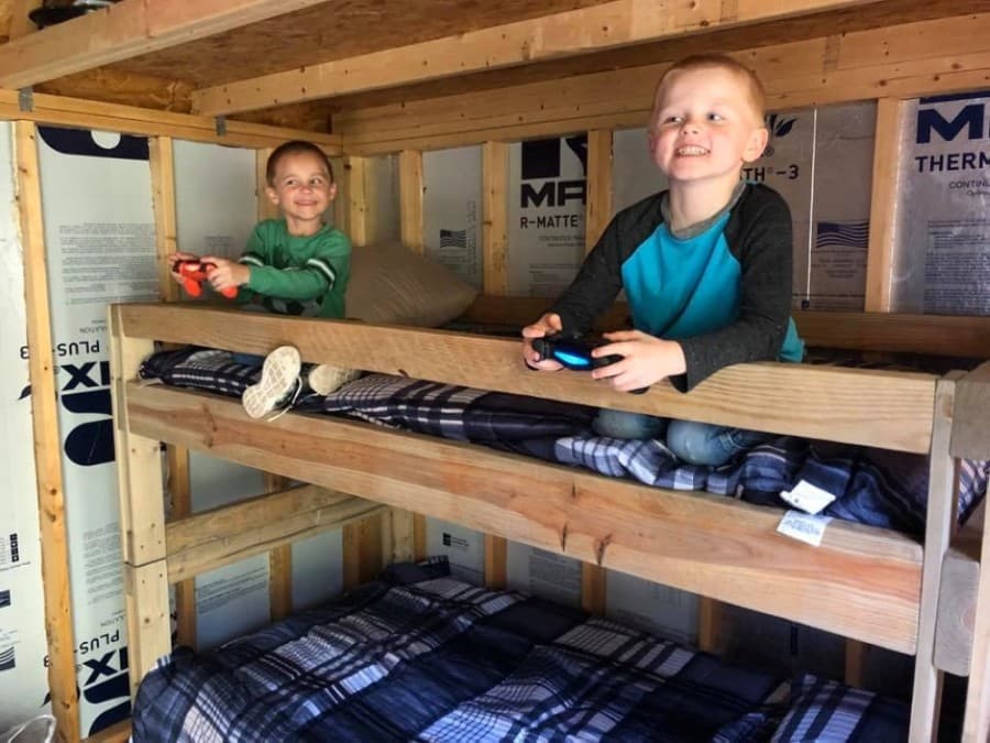 Once constructed, volunteers deliver beds to local children in need. (Courtesy Sleep in Heavenly Peace-Spring Cypress)