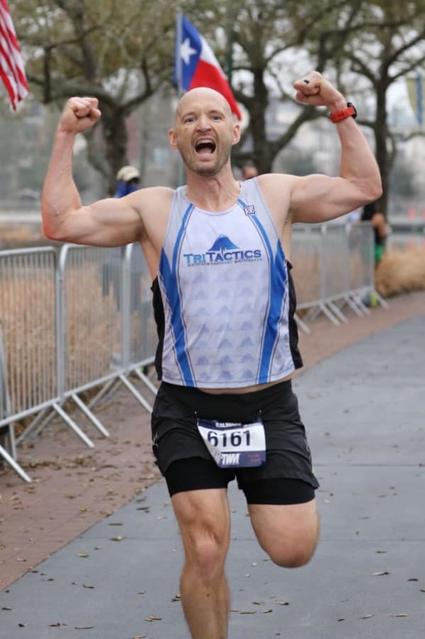 The Woodlands Marathon kicked off with a 5K race through Town Center starting and finishing at The Woodlands Waterway. (Photos courtesy FinisherPix)