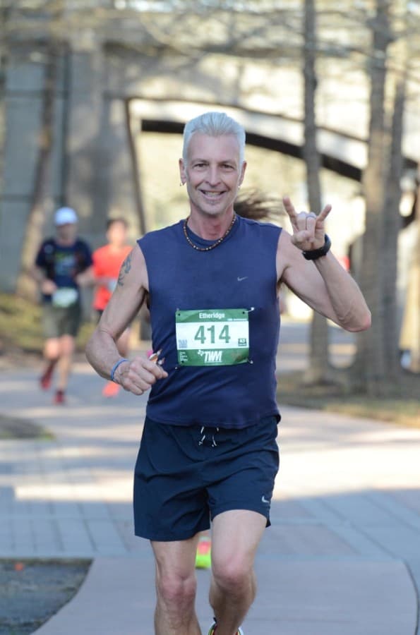 Runners in The Woodlands Marathon on March 6 traversed a route along roads including Lake Woodlands Drive. (Photos courtesy FinisherPix)