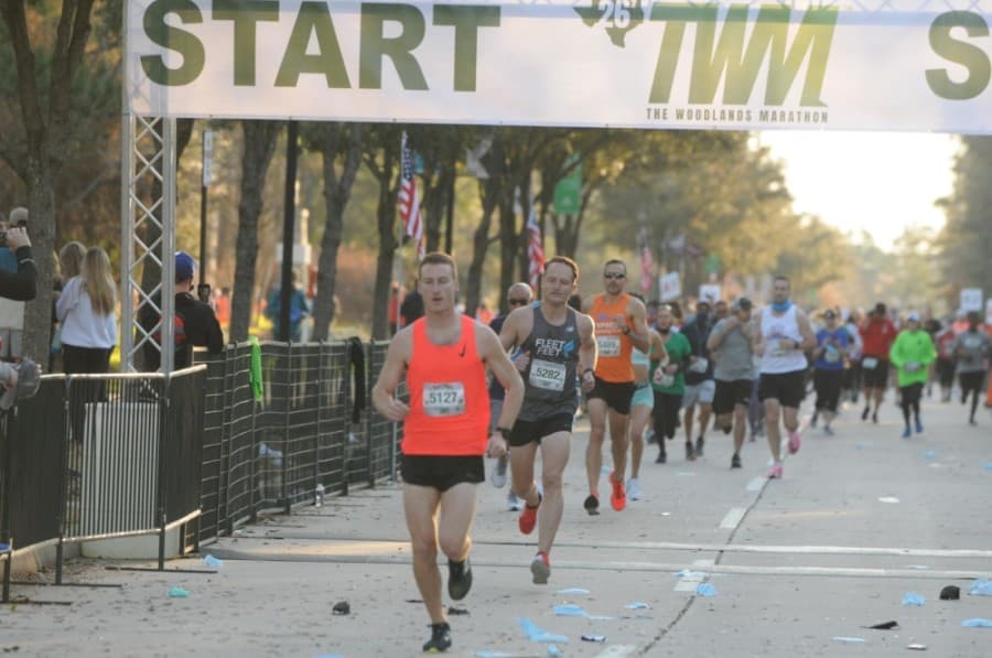 The annual marathon took place with social distance guidelines in place. (Photos courtesy FinisherPix)