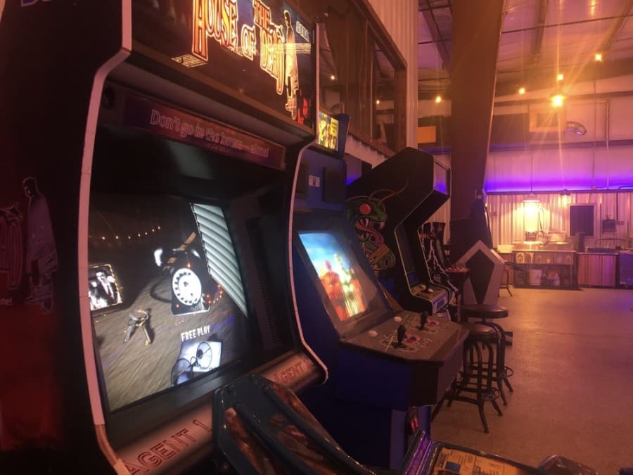 Megaton Brewery's aesthetic is inspired by science fiction from the '80s as well as video games. (Andy Li/Community Impact Newspaper)