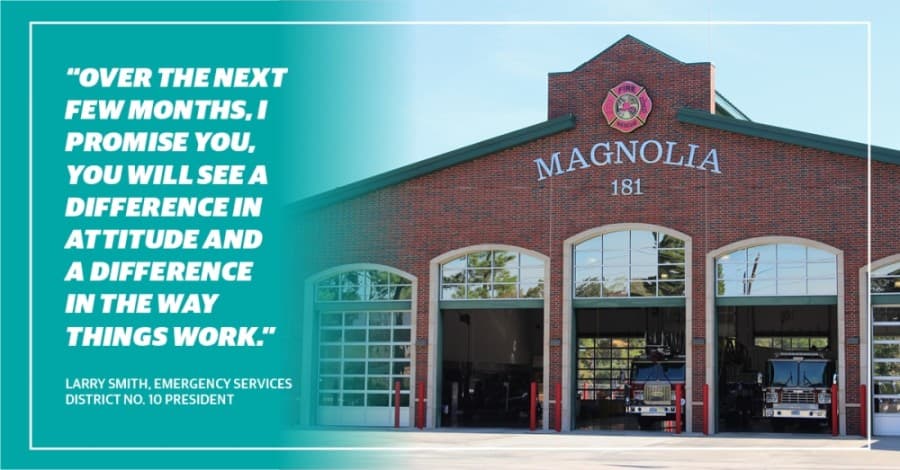 ESD 10 votes to notify the Magnolia fire department of terminating its contract; entities see leadership shakeup amid lawsuit