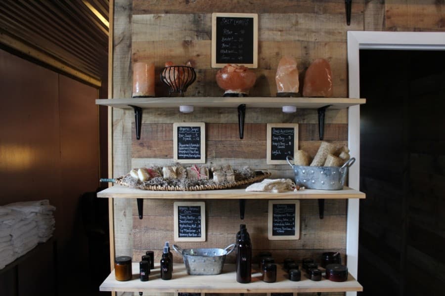 Love Yourself Shack will have buy one, get one Himalayan sea salt sauna sessions and will also offer 10% off a customer’s entire purchase if they egg hunt in the shop. (Megan Cardona/Community Impact Newspaper)