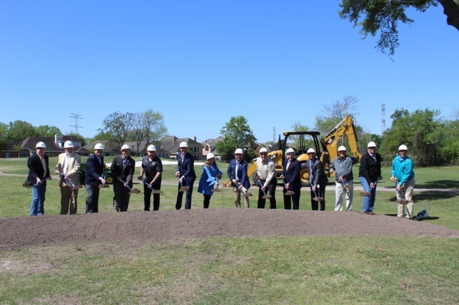 Jersey Village breaks ground on golf course flood-control project