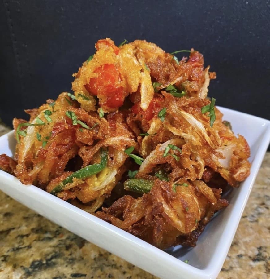 Indian curried fried onions will be on the menu at The Chef's Table. (Courtesy The Chef's Table)
