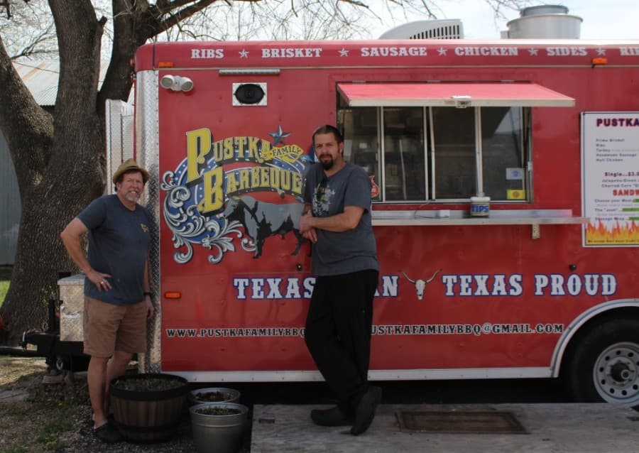 Pustka Family Barbeque serving walk-up brisket in Hutto