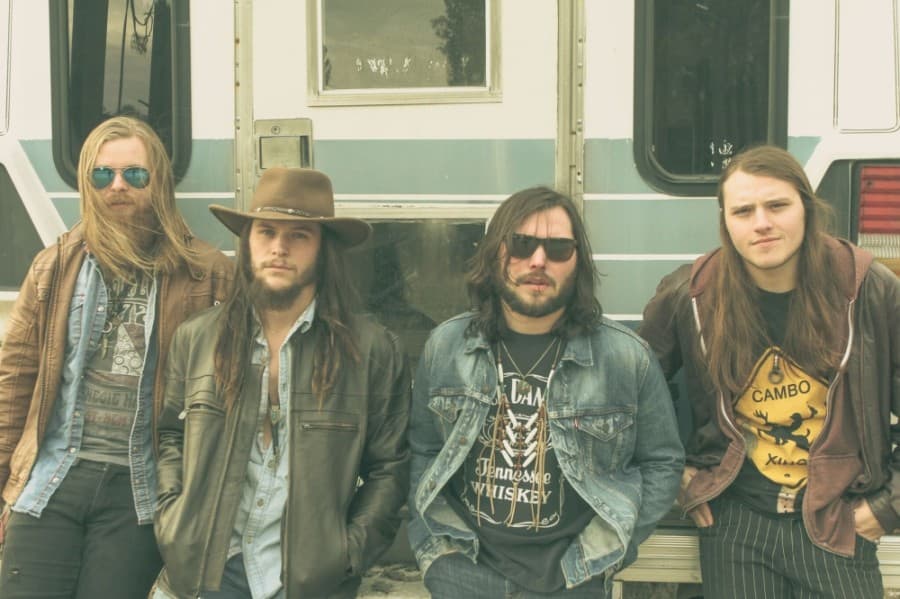 April 21 at Dosey Doe Big Barn, the Alabama rock and roll quartet Them Dirty Roses features guitarist and singer James Ford, guitarist Andrew Davis, bassist Ben Crain and drummer Frank Ford. (Courtesy Them Dirty Roses)