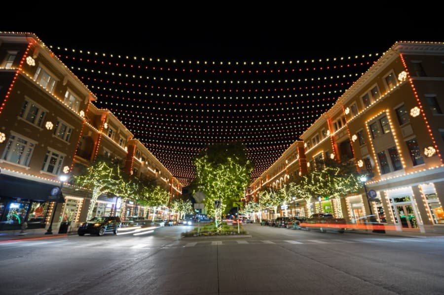 Buxton determined Frisco’s Christmas in the Square event attracted 41% of day-trippers during the study period, the most of any event. (Courtesy Visit Frisco)