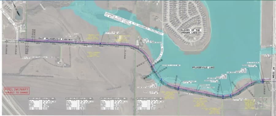 Council approved $799,886 for the East Pflugerville Parkway widening project during its virtual April 13 meeting. (Courtesy City of Pflugerville)