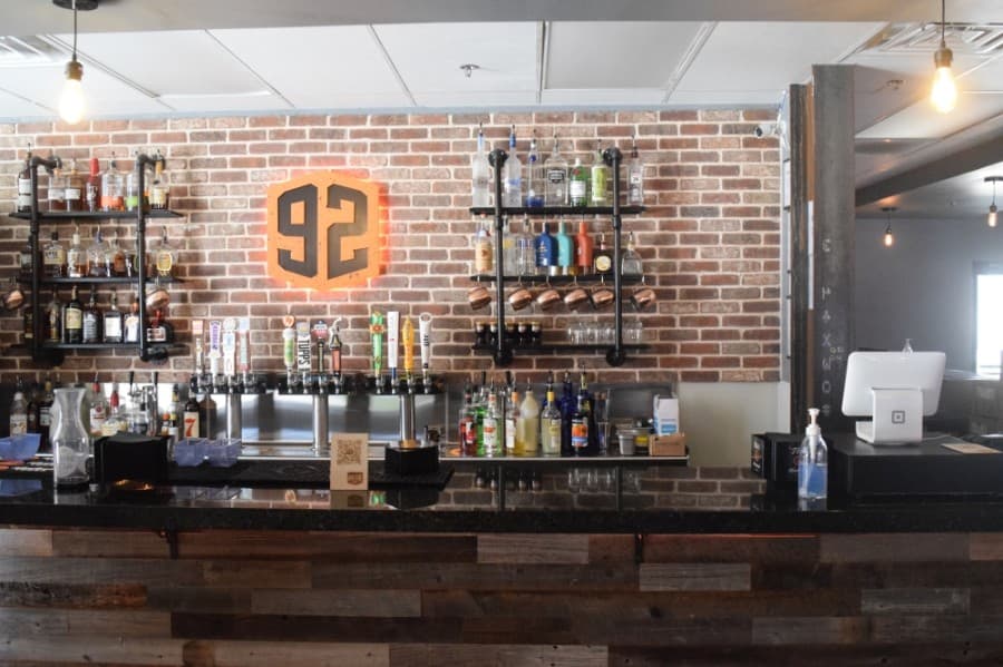 Arcade 92 features a full-service bar, where adult gamers can take beer and cocktails with them to games. (Matt Payne/Community Impact Newspaper)
