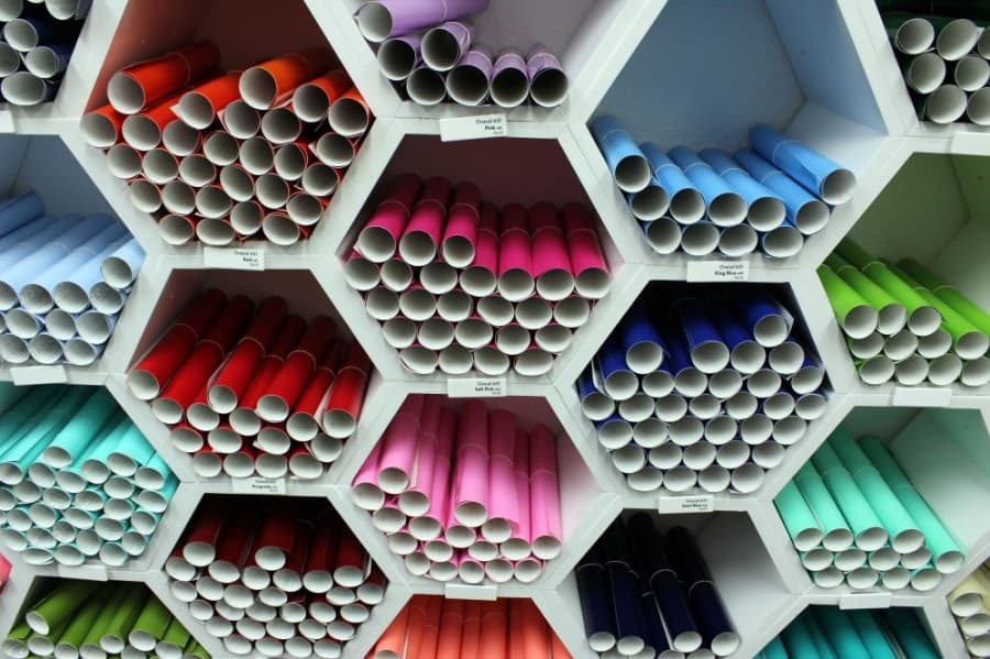 My Vinyl Craft is an authorized seller of Siser and Oracle vinyl. It stocks 60 colors of permanent vinyl, 72 colors of heat transfer vinyl and 120 colors of specialty heat transfer vinyl. 