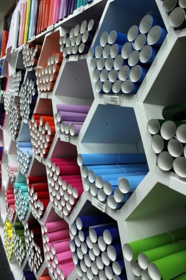 My Vinyl Craft is an authorized seller of Siser and Oracle vinyl. It stocks 60 colors of permanent vinyl, 72 colors of heat transfer vinyl and 120 colors of specialty heat transfer vinyl. 