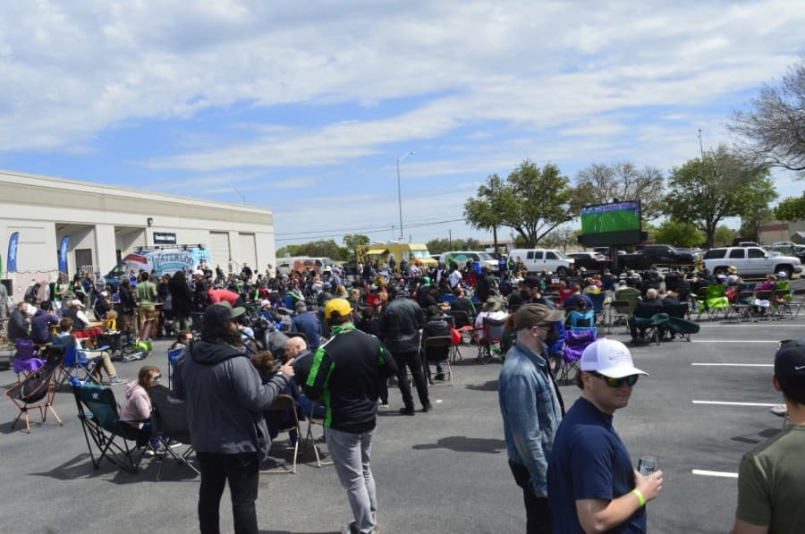 Crowds of fans converge on North Austin to watch inaugural Austin FC game