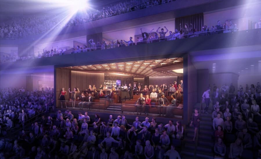 The arena will offer suite and club-style premium seating. (Rendering Courtesy the Moody Center)