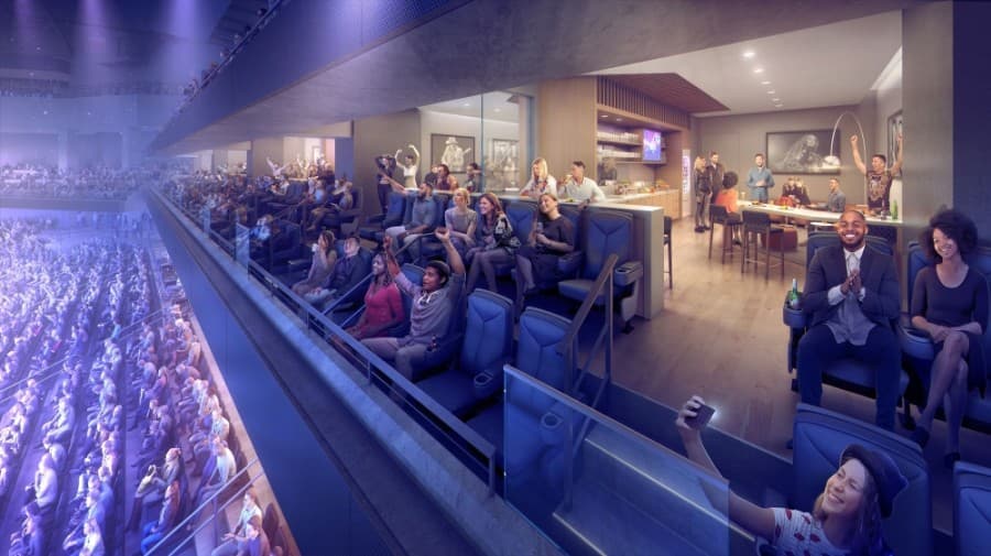 The arena will offer suite and club-style premium seating. (Rendering Courtesy the Moody Center)