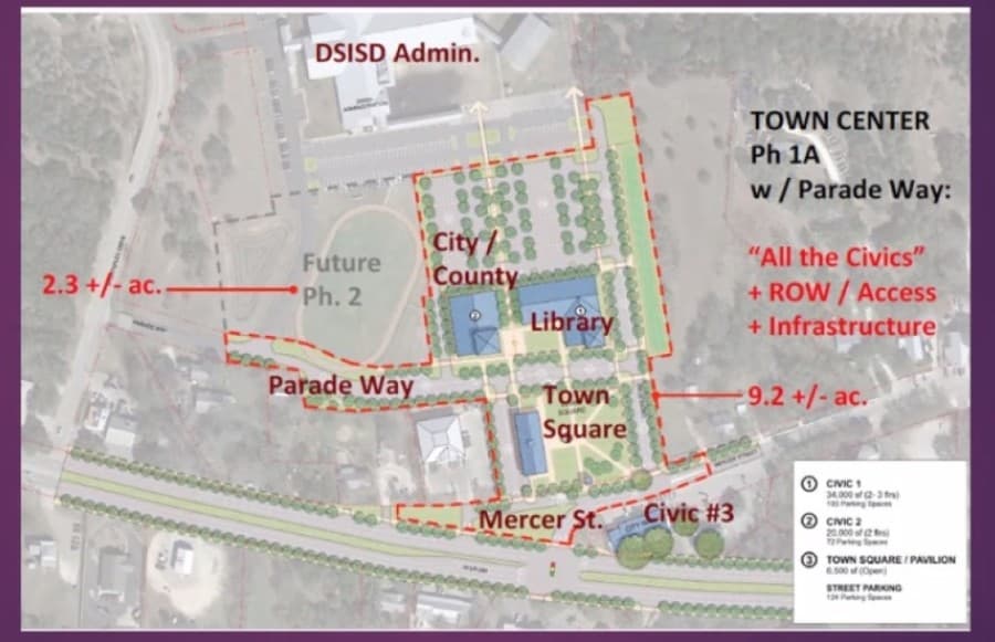 City of Dripping Springs declines Town Center purchase agreement after school district's approval