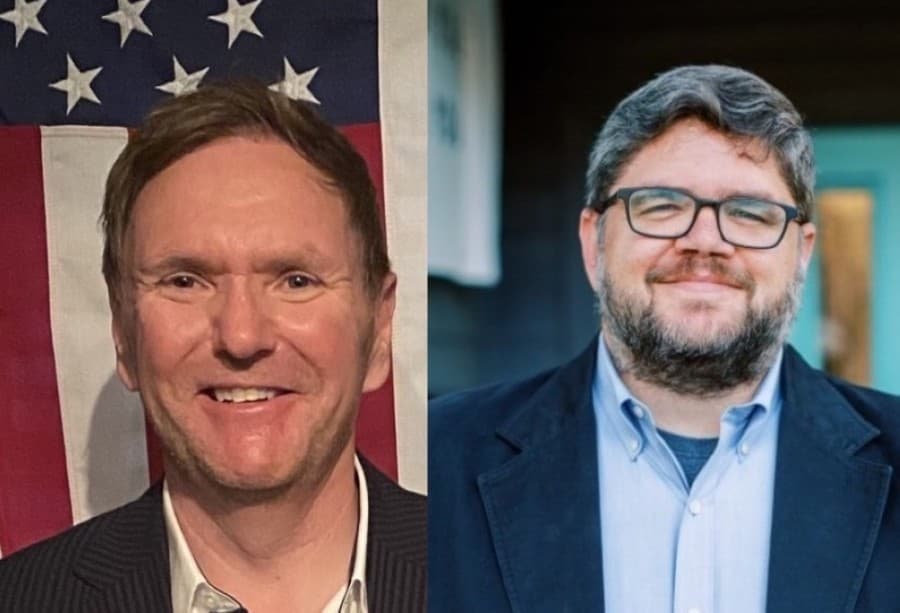 Stan Penn (left) and Justin Beller (right) will head to a runoff election for the McKinney City Council District 1 seat.