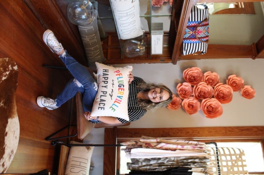 Pflugerville native Brittany Parker bought Wink Boutique in September 2018. (Megan Cardona/Community Impact Newspaper)