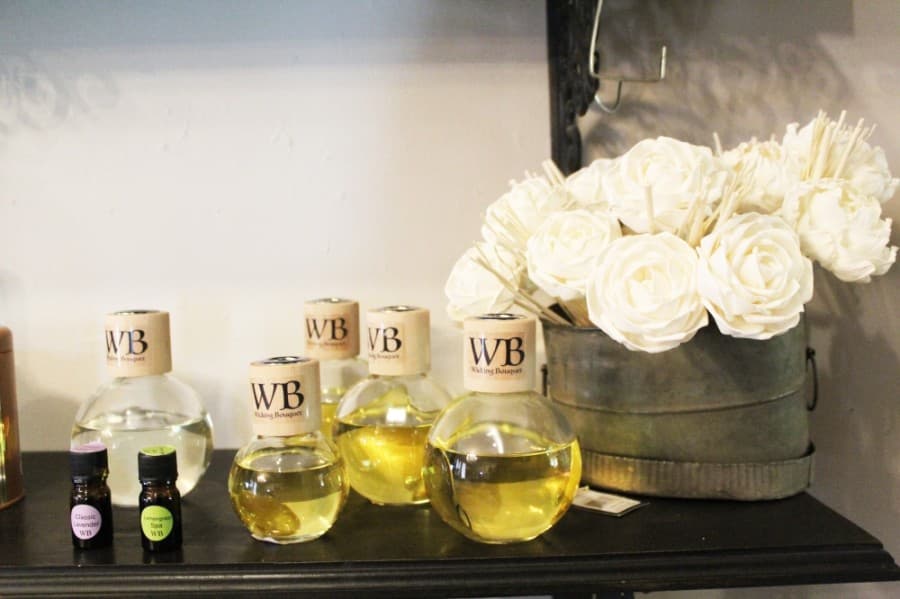 Fragrance diffusers sold in Wink Boutique. (Megan Cardona/Community Impact Newspaper)