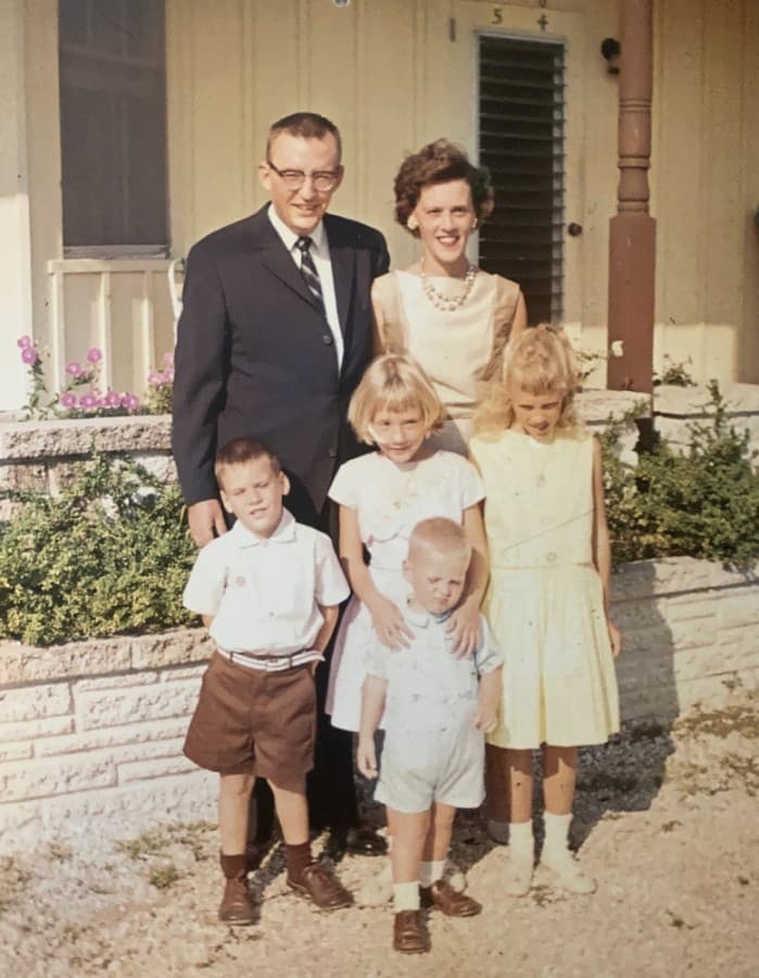 Don and Barbara and Gebert worked as missionaries in Guyana in the 1950s and their family eventually grew to five children. (Courtesy Barbara Gebert)