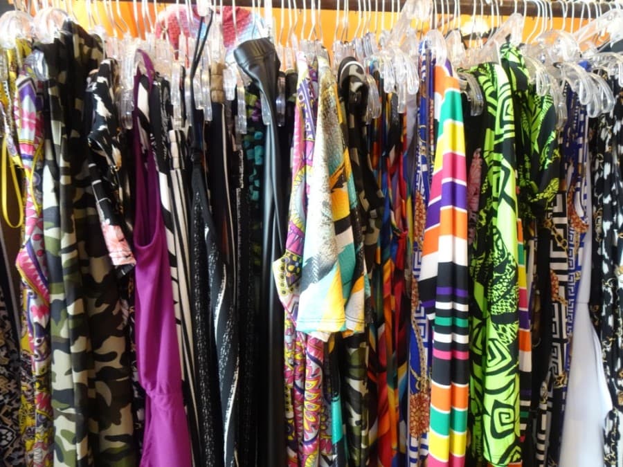 Blessties Christian Apparel offers a selection of colorful clothing items in addition to graphic T-shirts and hoodies. (Danica Lloyd/Community Impact Newspaper)