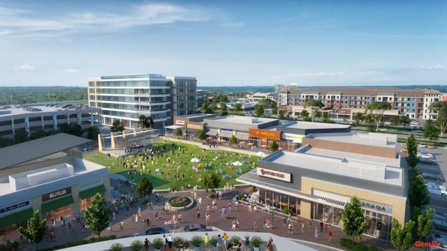 A grant for The Commons at District 121 was approved in summer 2020. (Rendering courtesy Craig International)