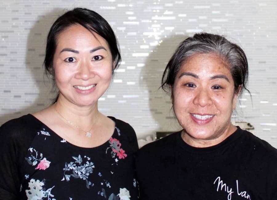 Owners My Lan “Lan” Trinh (left) and Thu Pham opened My Lan Vietnamese Kitchen in Colleyville in 2019. (Karen Chaney/Community Impact Newspaper)