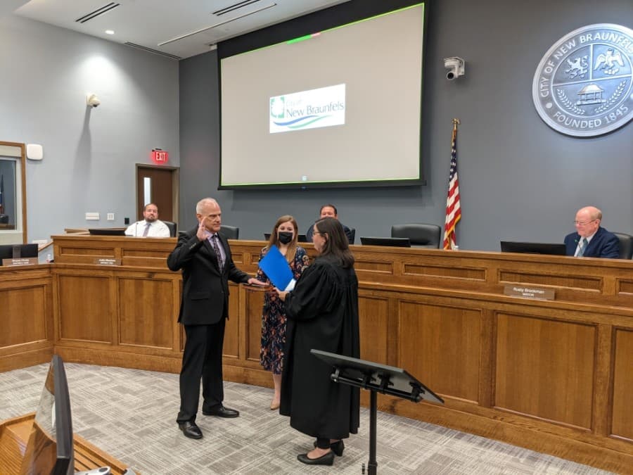 Keith Lane sworn in as New Braunfels' top cop