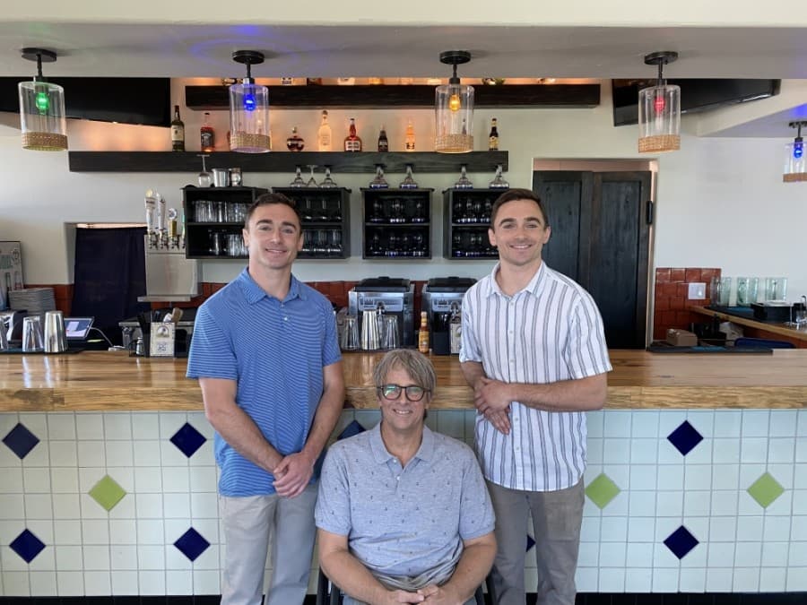 From left to right is Andy, Keith and Zach Harrell. Keith and his two sons own and operate Petra. (Courtesy Petra)