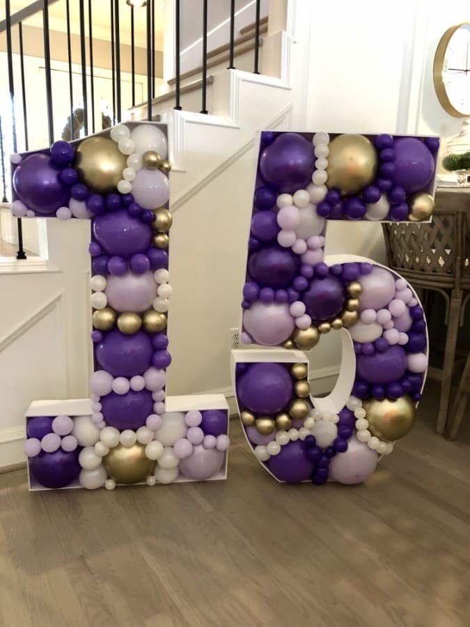 The new business offers custom balloon garlands and balloon mosaics for special occasions that can be delivered across the Greater Houston area. (Courtesy Balloon Mama) 