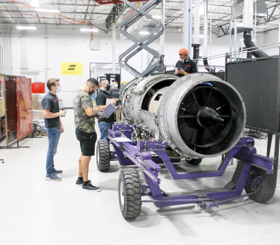 MIAT College of Technology's Houston campus offers a program in aviation maintenance. (Courtesy MIAT College of Technology) 