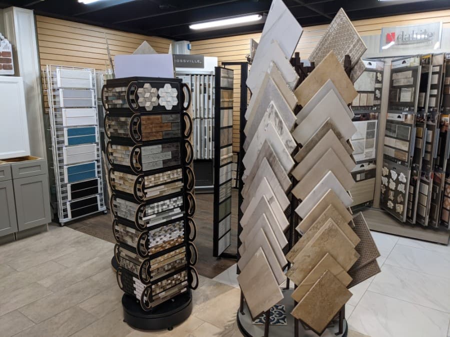 Maverick allows customers to choose new tile for their floors and backsplashes for their kitchens. (Jake Magee/Community Impact Newspaper)