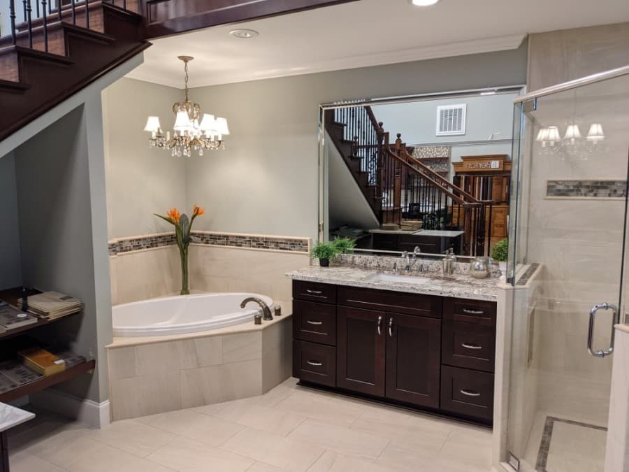 Maverick remodels various rooms, including bathrooms. (Jake Magee/Community Impact Newspaper)