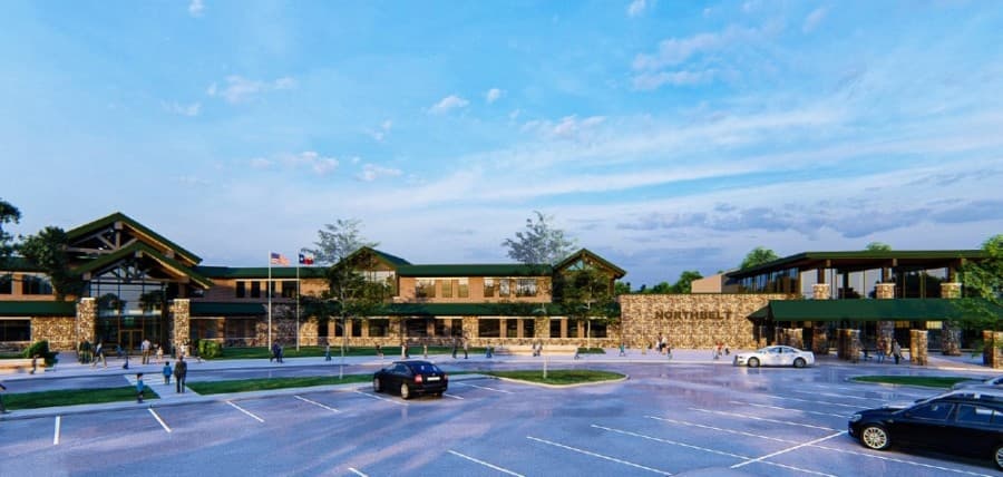 North Belt Elementary will be relocated to 27 acres at the southeast corner of Old Humble and Bender roads. (Courtesy Humble ISD)