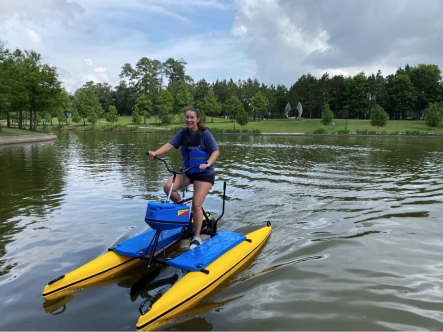 Water bikes now available for rental at Lakes Edge Boat House in The Woodlands