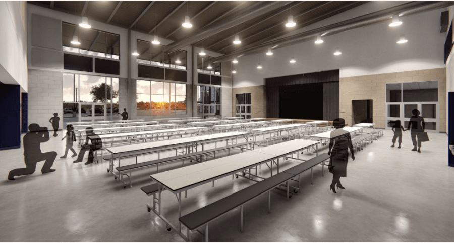 The new Hays CISD elementary school in Buda's Sunfield development is expected to welcome its first students in the 2022 fall semester. (Rendering courtesy Hays CISD)