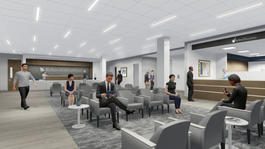 The clinic will offer comprehensive primary care for adults and include an on-site pharmacy, laboratory, X-ray and diagnostic testing services. (Courtesy Kelsey-Seybold Clinic)