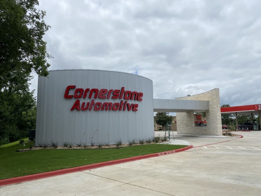 Cornerstone Automotive opened May 3 on Palm Valley Boulevard. (Brooke Sjoberg/Community Impact Newspaper)