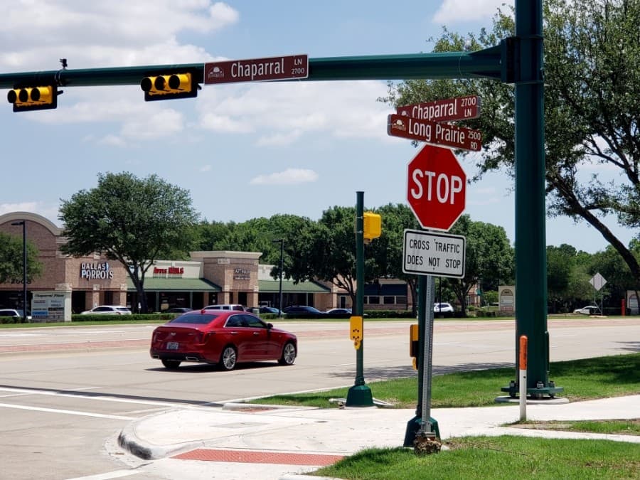 New traffic signal at FM 2499 and Chaparral Lane in Flower Mound