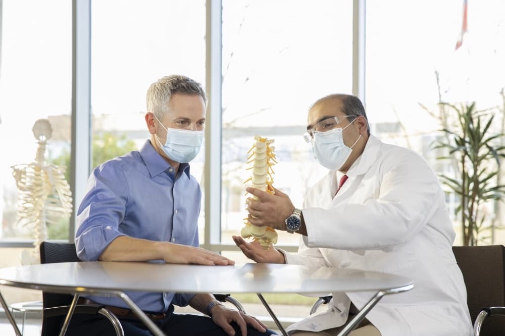 doctor and patient discussing treatment