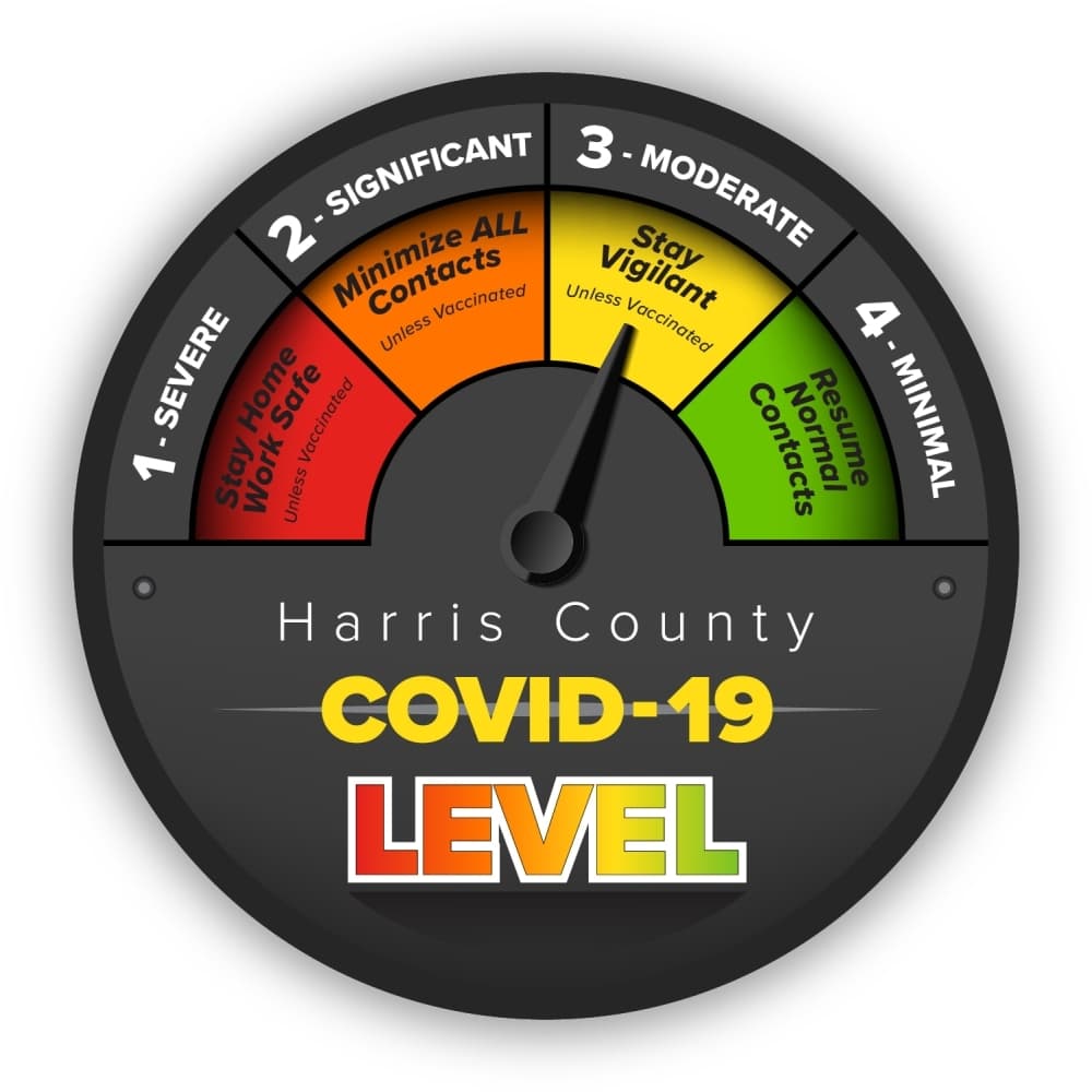 Harris County lowers COVID-19 threat level to 'moderate' ahead of Memorial Day weekend