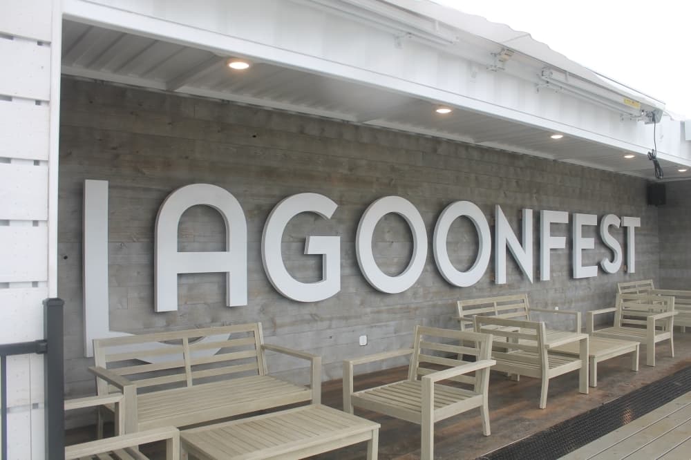 PHOTOS: Lagoonfest Texas opens with Houston's longest swim-up bar