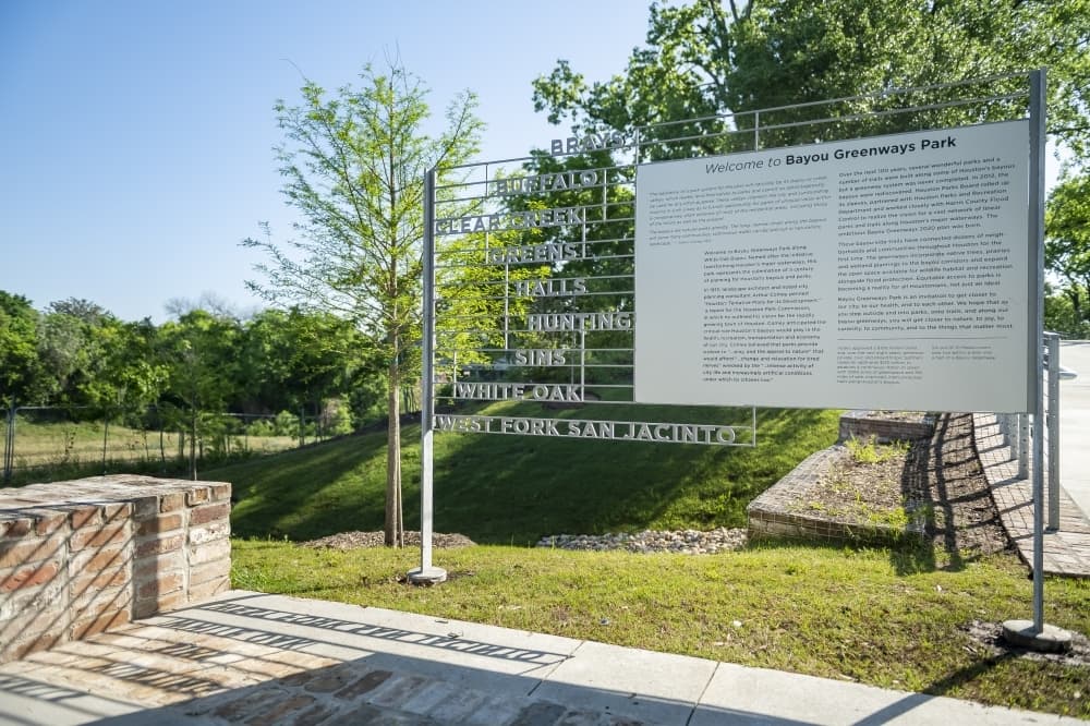 Bayou Greenways Park now open along White Oak Bayou