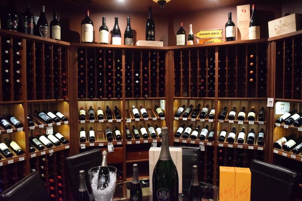 a wine cellar