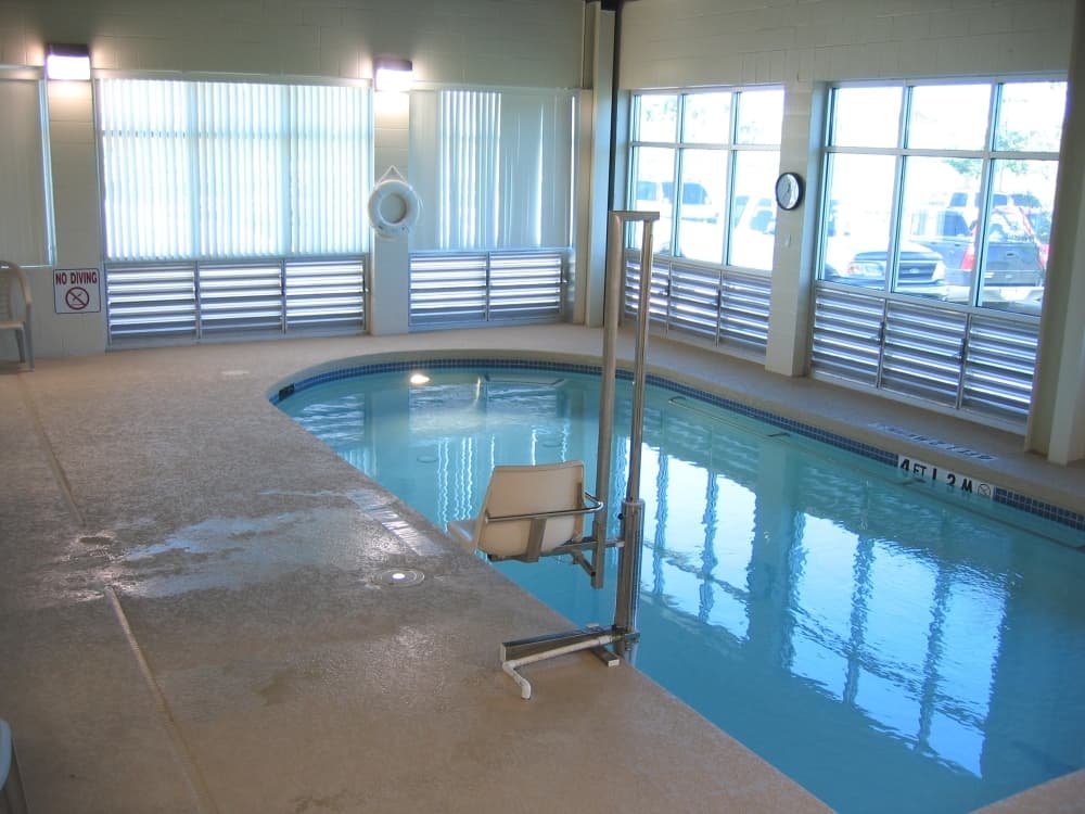  Aquatic therapy, which occurs in a pool, takes undue stress and weight off of a patient’s joints. (Courtesy First Colony Aquatic and Rehabilitation Center)