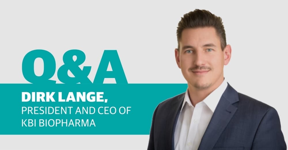Q&A: Dirk Lange, president and CEO of KBI Biopharma, talks about biotech growth in The Woodlands