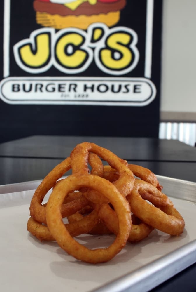 Onion rings run $3.49 for a side portion. (Karen Chaney/Community Impact Newspaper)