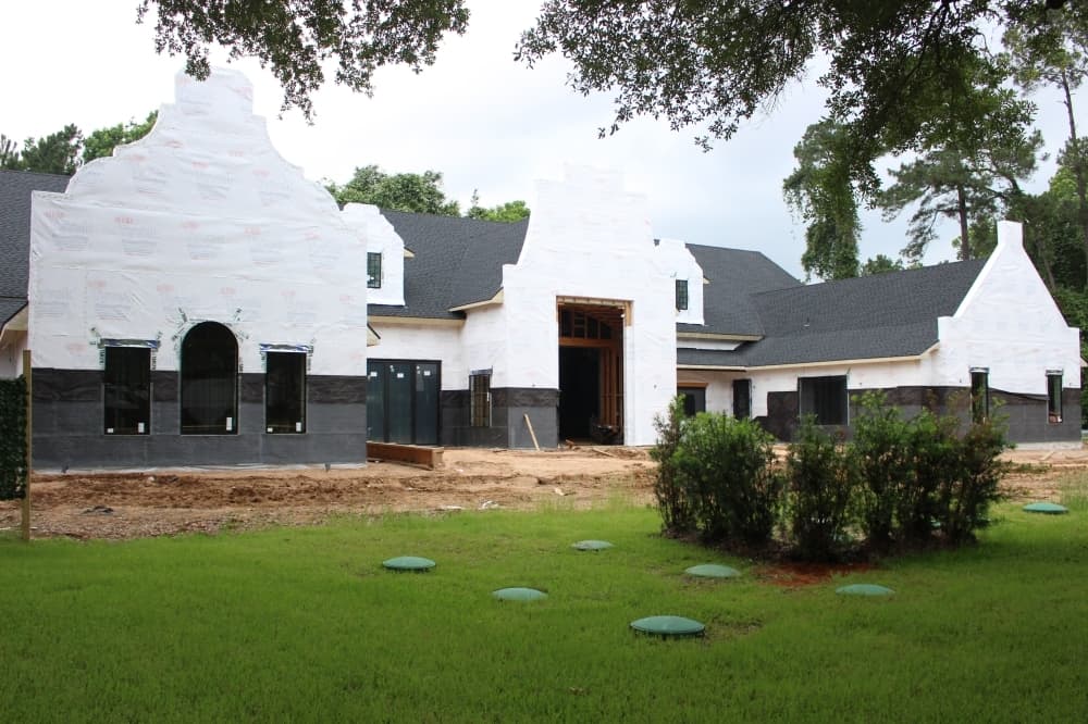 The Peach Orchard Venue is expanding its offerings with a ballroom that is currently under construction. (Andrew Christman/Community Impact Newspaper)