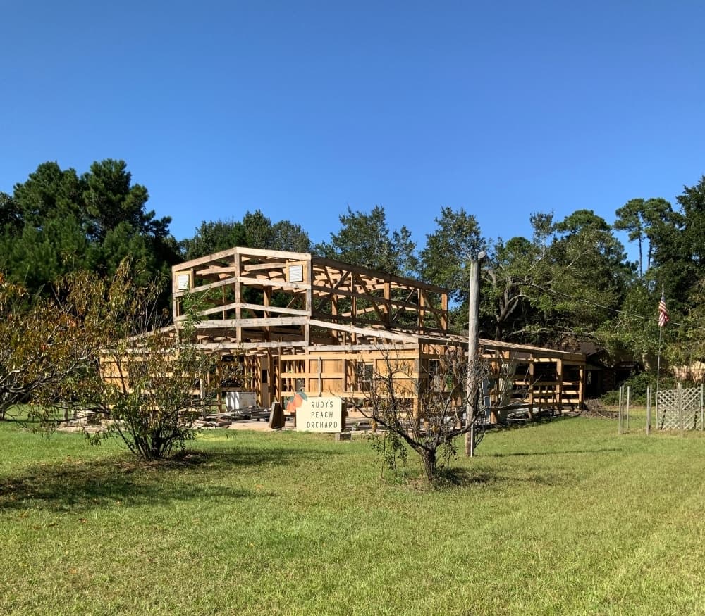 The Peach Orchard venue took shape in 2020. (Andrew Christman/Community Impact Newspaper)